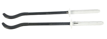 Комплект плоских кронштейнов с дюбелями 7,2х170мм, черные Royal Thermo